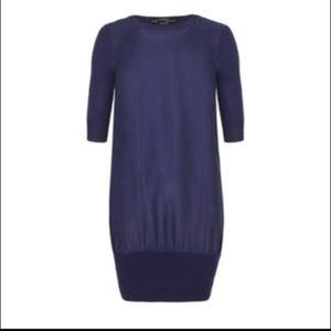 All Saints 100% silk dress with 3/4 sleeves